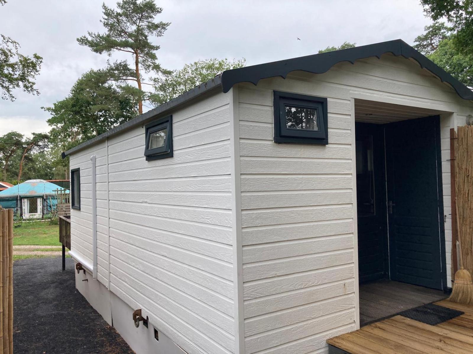 Tiny House 'T Heidehoes In Usselo エンスヘーデ エクステリア 写真